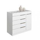 Cômoda 5 Gavetas 1 Porta 4147 Aramóveis