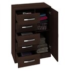 Cômoda 5 Gavetas 1 Porta  Rústico