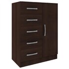 Cômoda 5 Gavetas 1 Porta  Rústico