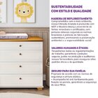 Cômoda 5 Gavetas 1 Porta Com Tampo Em Madeira Maciça Baby Ana