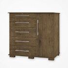 Cômoda 5 Gavetas 1 Porta Detroit New  Jequitibá