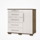 Cômoda 5 Gavetas 1 Porta Detroit New  Jequitibá/off White