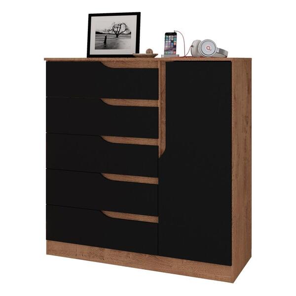 Cômoda 5 Gavetas 1 Porta Multimóveis Cr35147