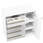 Cômoda 5 Gavetas 1 Porta Multiuso Mdf Select Belmax Freijó