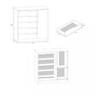 Cômoda 5 Gavetas 1 Porta Paris New Atualle