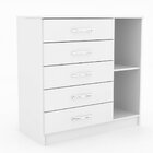 Cômoda 5 Gavetas 1 Porta Zurique Evidência Móveis