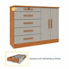 Cômoda 5 Gavetas 2 Portas 136cm Istambul