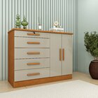 Cômoda 5 Gavetas 2 Portas 136cm Istambul