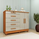 Cômoda 5 Gavetas 2 Portas 136cm Istambul