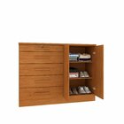 Cômoda 5 Gavetas 2 Portas 136cm Istambul Cinamomo