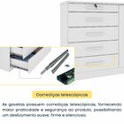 Cômoda 5 Gavetas 2 Portas 136cm Istambul Neve