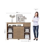 Cômoda 5 Gavetas 2 Portas 1 Nicho Oslo Espresso Móveis Havana