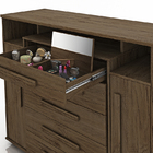 Comoda 5 Gavetas 2 Portas Com 2 Opcao Montagem Espelho Intern