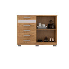 Cômoda 5 Gavetas 2 Portas Com Pés Flex Co8030 Araplac