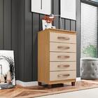 Comoda 5 Gavetas 57 Cm Moden 2259 Malbec Incp