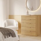 Cômoda 5 Gavetas 80cm Jade Cabecasa Madeiraoriginals Avelã