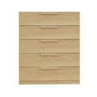 Cômoda 5 Gavetas 80cm Jade Cabecasa Madeiraoriginals Avelã