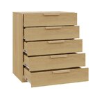 Cômoda 5 Gavetas 80cm Jade Cabecasa Madeiraoriginals Avelã