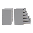 Cômoda 5 Gavetas 80cm Jade Cabecasa Madeiraoriginals Cinza Ur