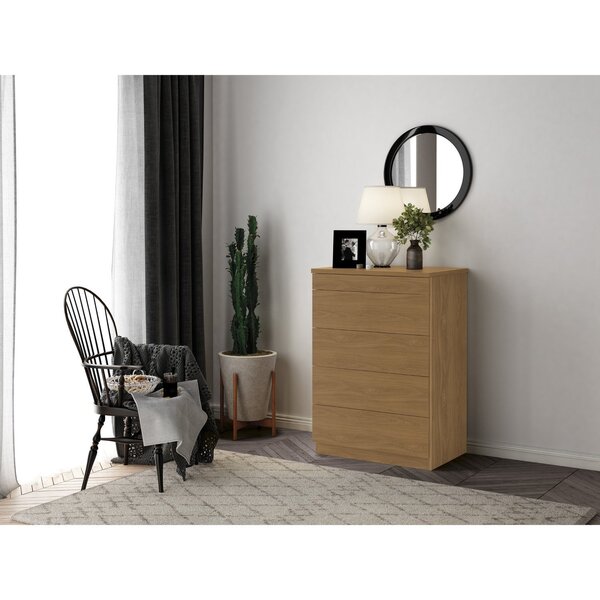 Cômoda 5 Gavetas  100% Mdf Versatile Freijó