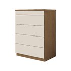 Cômoda 5 Gavetas  100% Mdf Versatile Freijó/off White