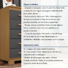 Cômoda 5 Gavetas  Itapema Carvalho Americano/grafite