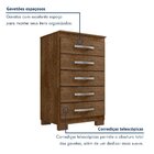 Cômoda 5 Gavetas  Itapema Malbec