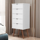 Cômoda 5 Gavetas Amanda Branco