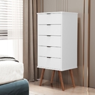 Cômoda 5 Gavetas Amanda Branco