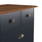 Cômoda 5 Gavetas Azul Petróleo