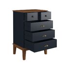 Cômoda 5 Gavetas Azul Petróleo