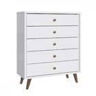 Cômoda 5 Gavetas Branca - Decibal