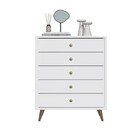 Cômoda 5 Gavetas Branca - Decibal