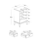 Cômoda 5 Gavetas Branco