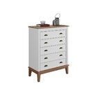 Cômoda 5 Gavetas Branco