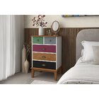 Cômoda 5 Gavetas Branco Color