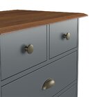 Cômoda 5 Gavetas Cinza