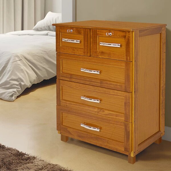 Cômoda 5 Gavetas Clássico Manaus Rodmóveis Ipê