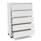 Cômoda 5 Gavetas Coimbra Branco