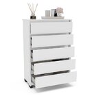 Cômoda 5 Gavetas Coimbra Branco