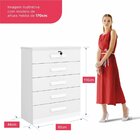 Cômoda 5 Gavetas E 1 Chave Rio Branco