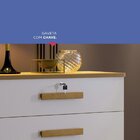 Cômoda 5 Gavetas E 1 Chave Rio Cinamomo/off White