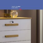 Cômoda 5 Gavetas E 1 Chave Rio Cinamomo/off White