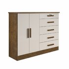 Cômoda 5 Gavetas E Chave Zeus Ype/ Off White