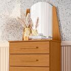 Cômoda 5 Gavetas E Espelho Veneza Cinamomo Albatroz