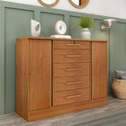 Cômoda 5 Gavetas Em Mdf/mdp Sol Espresso Móveis Cinamomo