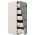 Cômoda 5 Gavetas Em Mdp 90cm Violeta Branco/grey Sky