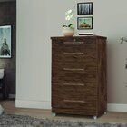 Cômoda 5 Gavetas Emas Móveis Primus Amêndoa