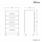 Cômoda 5 Gavetas Esmeralda Cinamomo