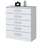 Cômoda 5 Gavetas Happy Espresso Móveis Branco
